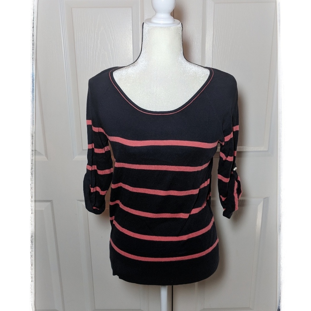 Ann Taylor LOFT lightweight tab sleeve sweater S